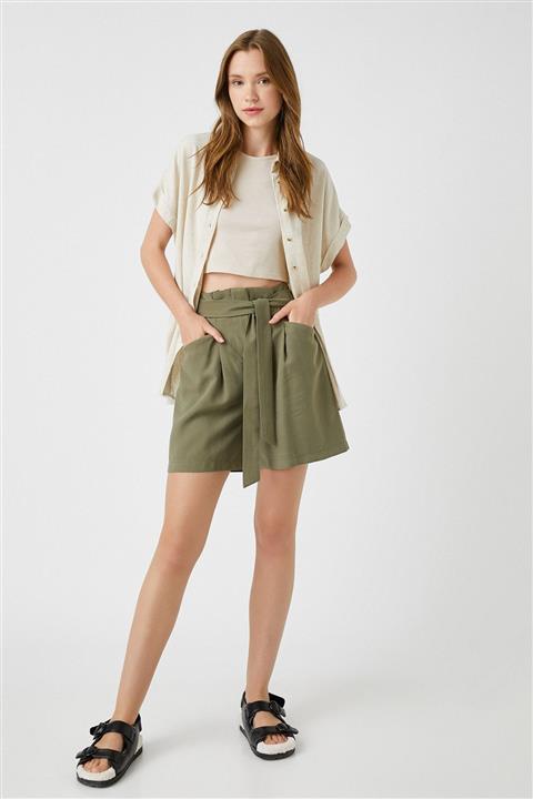 Koton Kadın Haki Şort & Bermuda 1YAK01029PW