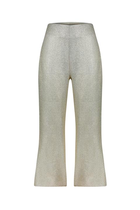 Luxez Mira Yüksek Bel Simli Pantolon