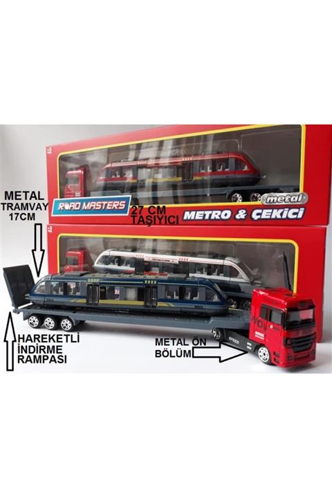 OYUNCAKSAHİLİ Tramvay Metro Diecast Taşıyıcı Metal Ön Tır Indirme Kapağı Açlr