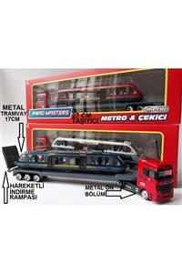 OYUNCAKSAHİLİ Tramvay Metro Diecast Taşıyıcı Metal Ön Tır Indirme Kapağı Açlr