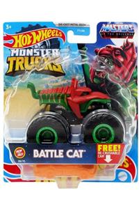 HOT WHEELS Fyj44 Monster Trucks 1:64 Araba Battle Cat Gth68