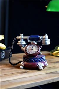 Wow Home Art - Dekoratif Polyester Masa Saati - Telefon