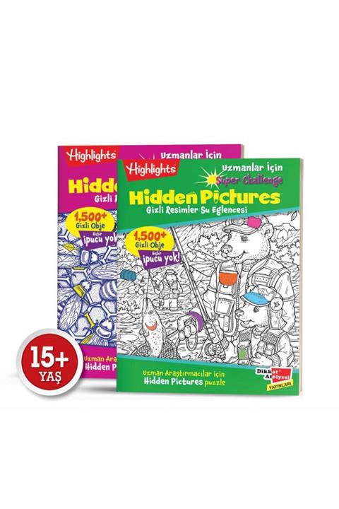 Dikkat Atölyesi Yayınları Uzmanlar Için Hidden Pictures 2'li Set 15+yaş