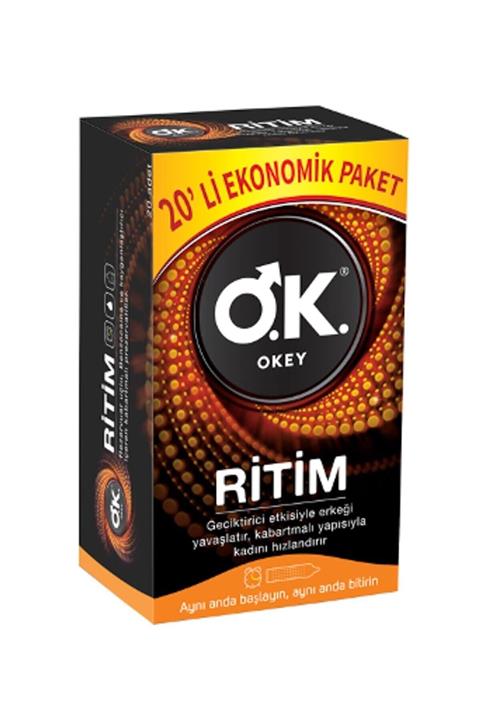 Okey Ritim Prezervatif Ekonomik Paket 20'li