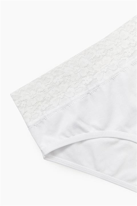 Bross Kadın Beyaz 2'Li Paket Lycralı Dantelli Slip