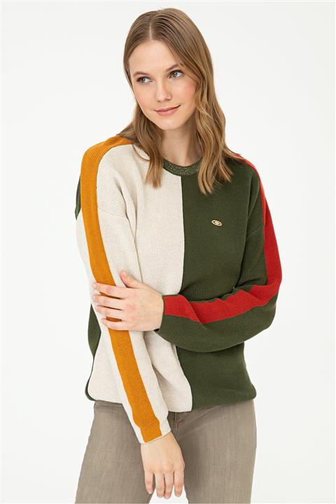 U.S. Polo Assn. Yeşil Kadın Kazak