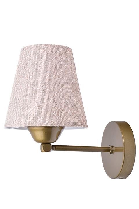 homeistshop Eskitme Metal Gövdeli Bej Renkli Şapkalı Duvar Aplik
