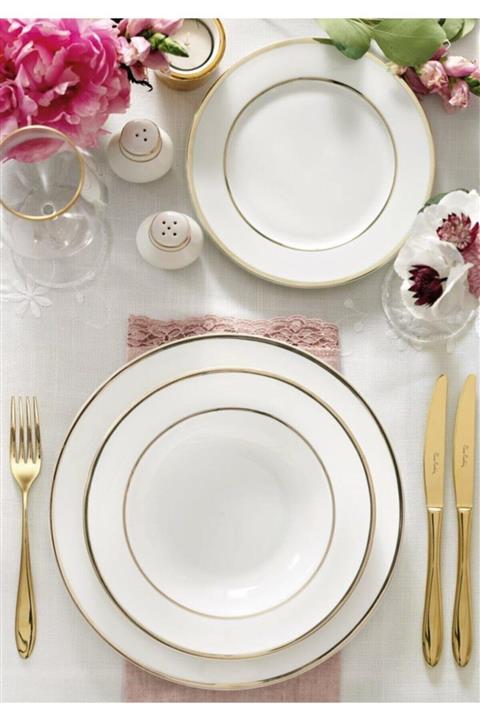 Pierre Cardin 60 Parça 12 Kişilik Yemek Takımı Ariana Gold