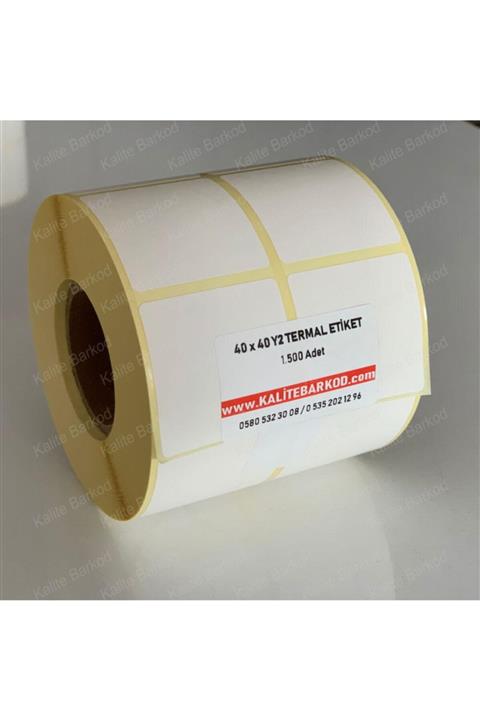 Kalite Barkod 40 X 40 Yy2 Termal Etiket Barkod Etiket
