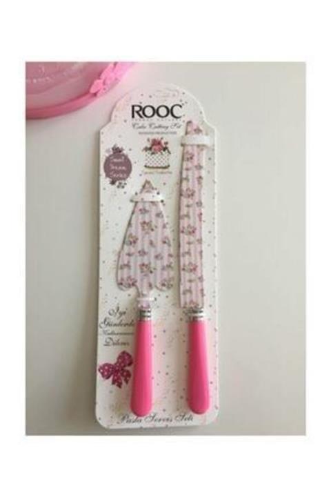 Woomod Pembe Asorti Model 2 Parça Lüx Pasta Servis Seti