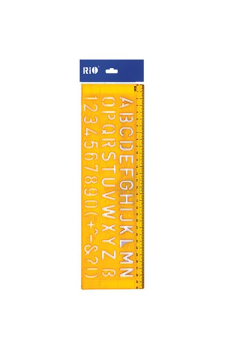 Rio Harf Şablonu Cetvelli 30 Cm 806 (36 Lı )