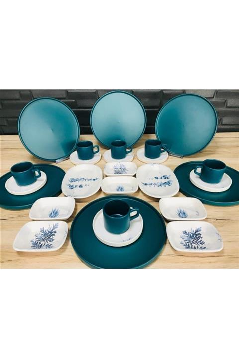 Keramika Blue Magıc Kahvaltı Takımı 6 Kişilik 26 Parça