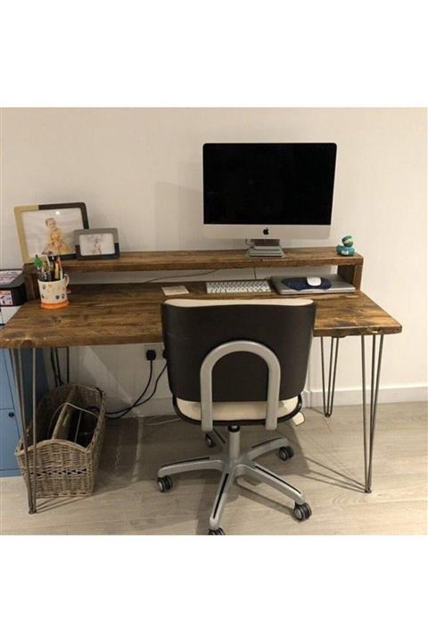 vioys Mdf 120x70 Lüxmedia Player Raflı Modern Masa 120x70