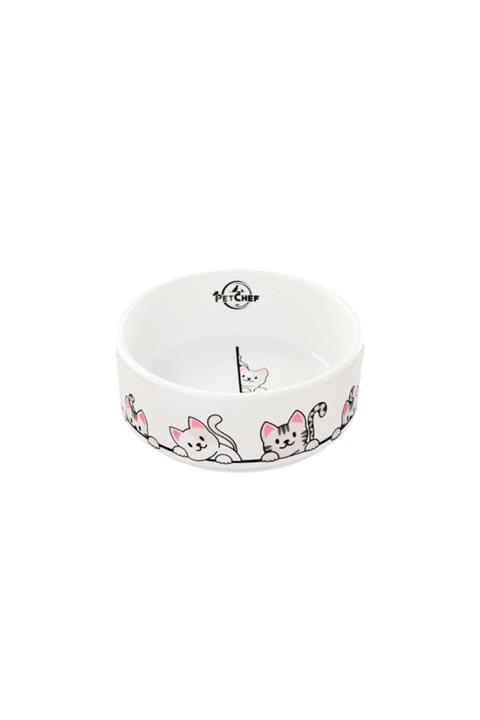 Petchef Porselen Kedi Mama Kabı 12 cm Pati