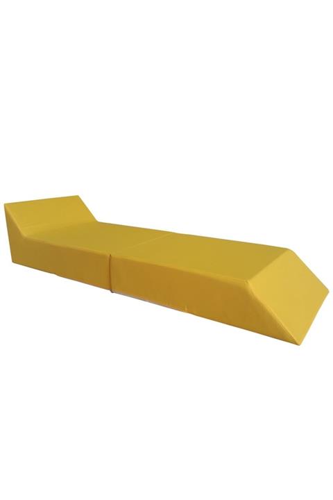 mirzade Sun Bed Katlanır Şezlong Minderi Su Geçirmez Kumaş 22 Dansite Sünger Ücretsiz Kargo-sarı