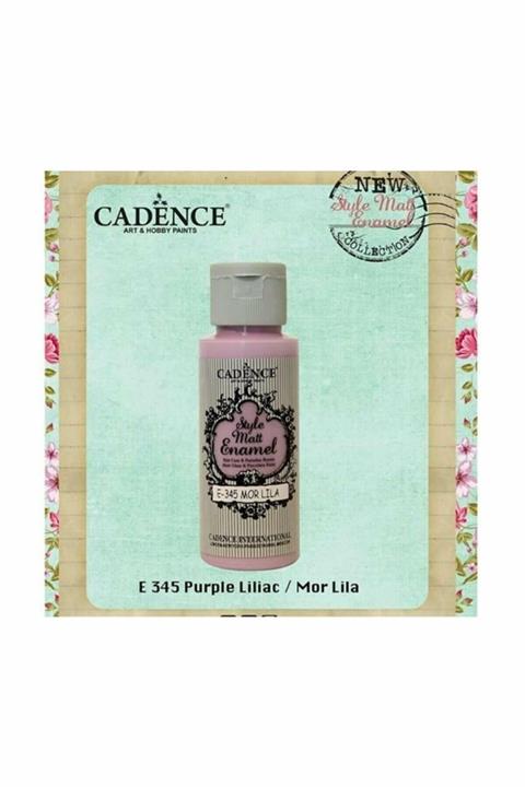 Cadence Style Matt Enamel Cam & Porselen Boyası 59 ml. E-345 Mor Lila