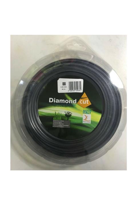 DIGERUI Diamond Misina 3.3mm 42 Metre Gri 4 Köşe Misina