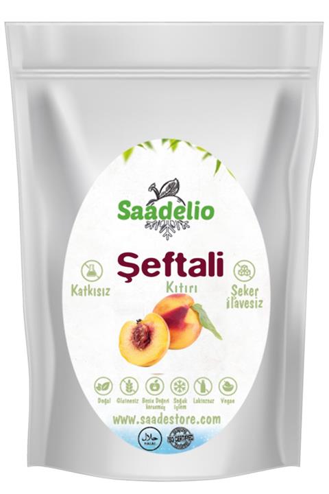 SAADE Store Freeze Dried Şeftali Kıtırı Avantajlı Büyük Boy - 100 gr