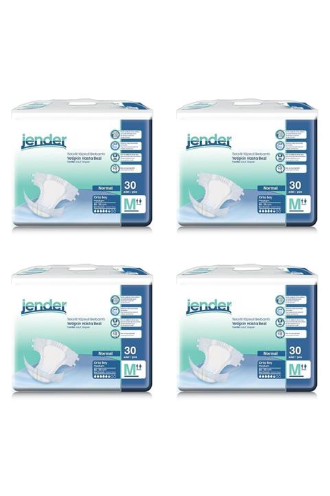 JENDER Emici Bel Bantlı Yetişkin Hasta Bezi M 30 Adet X4