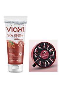 Viaxi Glide Çilekli Kayganlaştırıcı Jel 100 ml ve Ozzy Store Kamasutra Pozisyon Çarkı