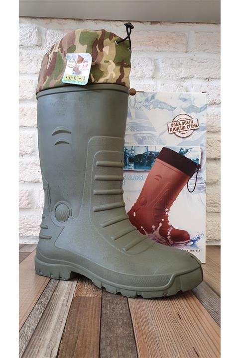 GEZER Termal Çoraplı Uzun Yeşil Çizme