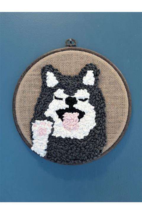 Bam Atölye Duvar Aksesuarı - Punch Sevimli Kurt