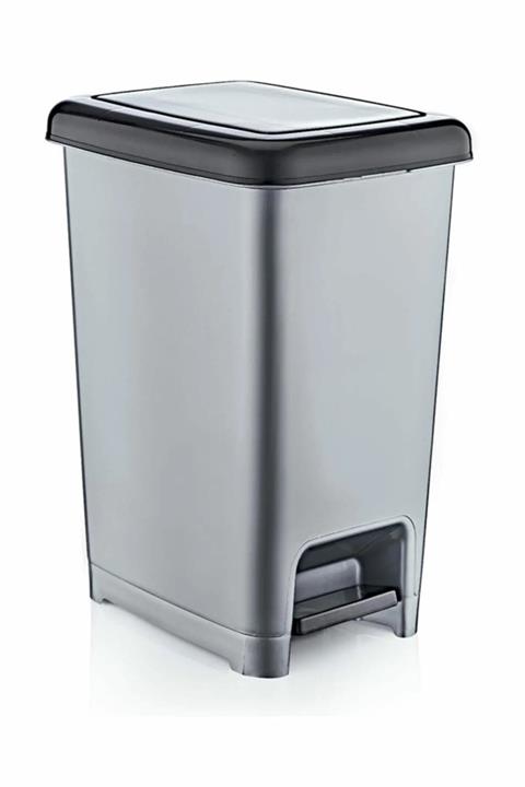Nandy Home 15 Lt Slim Pedallı Çöp Kovası Gri