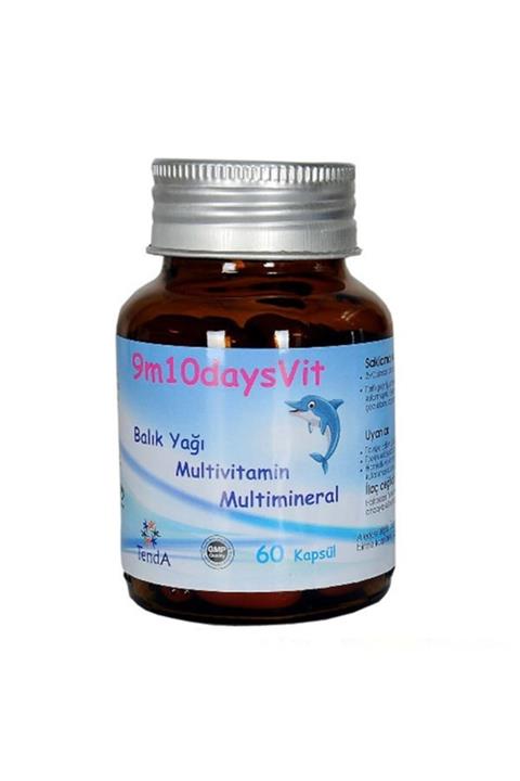 9m 10 Days Vit 9m10daysvit Balık Yağı Multivitamin Multimineral 60 Kapsül