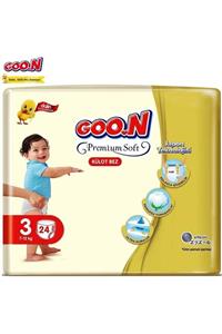 Goo.n Goon Premium Soft Külot Bebek Bezi 3 Beden 24 Adet