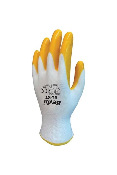 ABM POWER Beybi Pn7 No:9 Sarı Nitril Eldiven