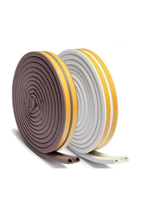 Azimkar Hırdavat 2x10=20 Mt Kapı Bantı ve Pencere Fitili Bandı Yapışkanlı Beyaz