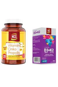 NCS Vitamin C Çinko Propolis 120 Tablet Vitamin D Vitamin D3 20ml