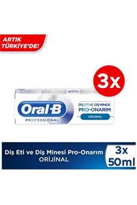 OralB Professional 3X50 ml Diş Eti ve Diş Minesi Pro Onarım Original Diş Macunu