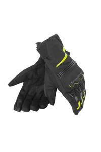 Dainese Tempest Unisex D-Dry Short Eldiven Black Yellow Fluo