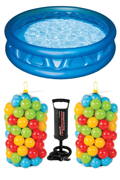 ingatoys Büyük Oyun Havuzu 188 Cm Top Havuzu + 200 Adet 6cm Top + Pompa
