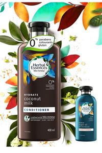 Herbal Essences Nemlendirici Hindistan Cevizi Sütü 400 Ml Ve Fas Argan Yağı Onarıcı Saç Kremi 100 Ml Seti