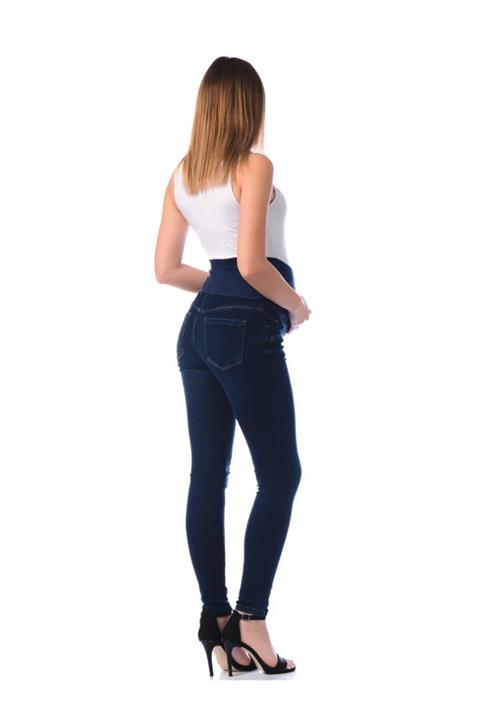 BUSA Yüksek Ribanalı Skinny Jean Lacivert