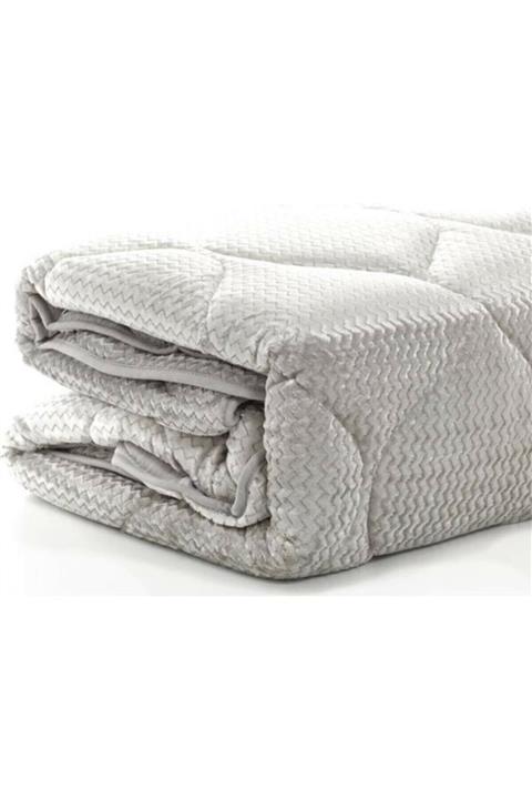 Merinos Tek Kişilik Fashion Micro Yorgan Açık Gri