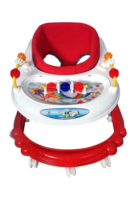 Maysto Baby Ilk Adımtekerlekli Bebek Yürüteç Kırmızı