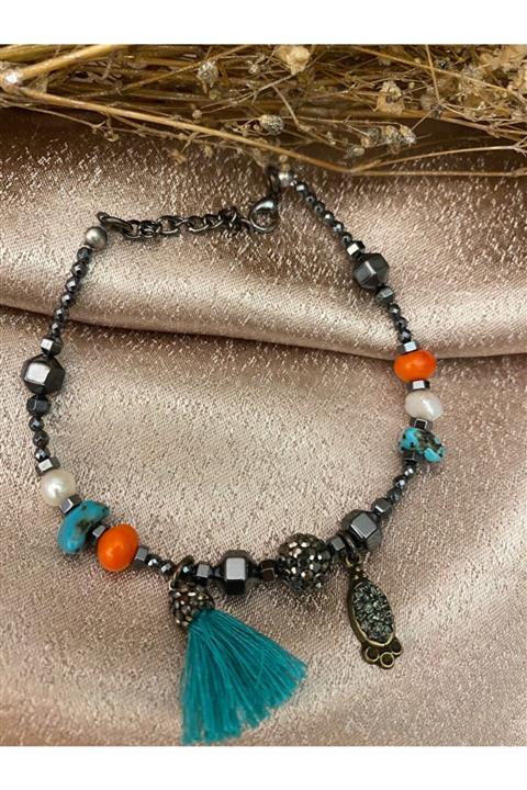 Markiz Takı Doğal Taş Halhal