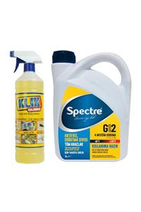 SPECTRE G12 -40 Derece Mavi Antifriz 3 Litre Ve Klix Colombia Yüzey Temizleyici 1 Litre