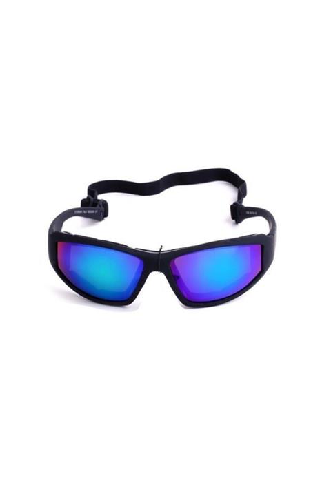 Profisher Motosiklet Uv400 Güneş Gözlüğü Balıkçılık Spor Sürüş Bisiklet Mavi Mercury Lens/siyah Çerçeve