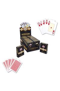 Artex Jumbo %100 Plastik Poker Kağıdı Kırmızı (1 DESTE)