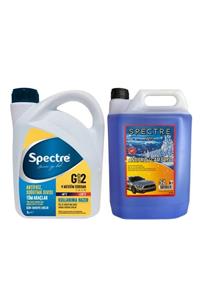 SPECTRE Antifrizli Cam Suyu 5 Litre -45 Derece + G12 Mavi Antifriz 3 Litre -40 Derece