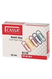 Cassa 8110 Renkli Ataş 50 Adet 28mm