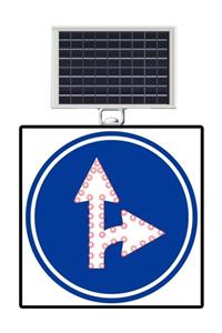 FM Trafik İleri Ve Sağa Mecburi Yön 600x600 mm