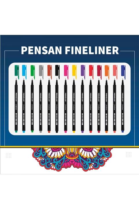 Pensan 6500 Fineliner 0.4 Mm Keçe Uçlu Kalem 14 Renk Set