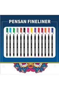 Pensan 6500 Fineliner 0.4 Mm Keçe Uçlu Kalem 14 Renk Set