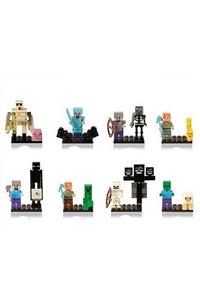 Legoedly Minecraft 8li Mini Figür Set Aksesuarlar Dahil Yapı Oyuncakları