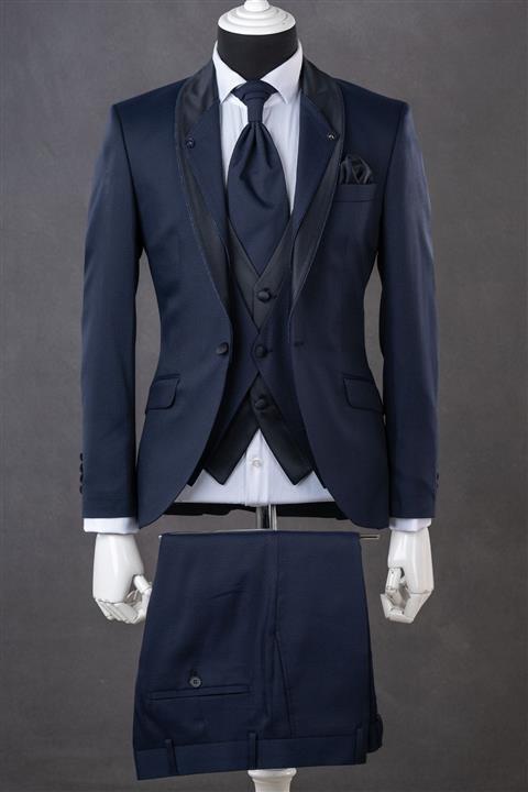 ADİMO Erkek Lacivert Smokin Takım Elbise